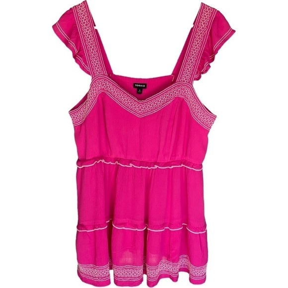 TORRID SUMMER BLOUSE SIZE 0 - Picture 1 of 4